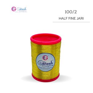 Fil de broderie indien Zari Jari Kasab LC 1260 Fil de polyester métallique avec marque Lurex pour le tissage et le tricot à la main - Product Image 1