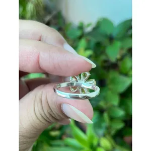 Citrine Floral <b>Ring</b> <b>925</b> Sterling <b>Silver</b> Handmade Flower Gemstone <b>Ring</b> Wholesale Jewelry Supplier - Product Image 5