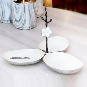 Grand bol à servir en bois de style décoratif pour la maison, avec base en bois, pour les fêtes de Noël en Inde - Product Image 6