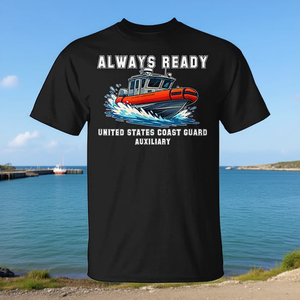 T-shirt promozionale della Guardia Costiera Ausiliaria degli Stati Uniti (USCG Aux) - Product Image 3
