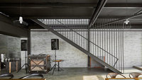 Escalier de Loft pliable en titane, matériau de porcelaine, magnésium, modèle de Place d'escalier en alliage d'intérieur, utilisation Maisnn
