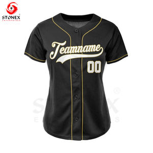 Maillot de baseball robe vêtements de sport décontractés vêtements de baseball et de softball Sublimation respirant séchage rapide femmes maillots en coton - Product Image 3