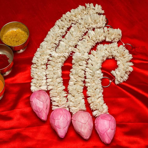 Senar Lotus melati buatan untuk dekorasi, karangan bunga buatan tangan untuk dekorasi rumah dan panggung - Product Image 2