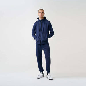 Mens Tech Fleece Navy Tracksuit Lightweight and Breathable Two-Piece <b>Set</b> for Running, Gym Workouts, and Casual Everyday Wear - Product Image 4