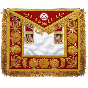 Producto más vendido al por mayor Masonic Regalia Delantal Su propio diseño Masonic Past Master Delantal - Product Image 1
