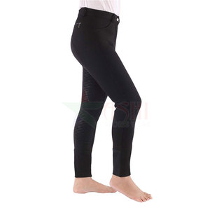 Legging de sport pour femme taille mi-haute, sans couture, imperméable, coupe-vent, en spandex/polyester, personnalisable, pour l'équitation et le fitness - Product Image 4