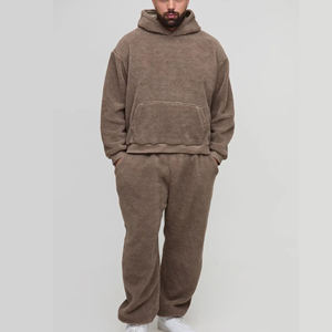 Ensembles de survêtements tendance pour hommes, streetwear personnalisé, patchwork déchiré, broderie, survêtements pour hommes et femmes - Product Image 6