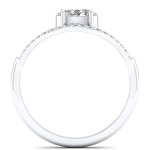 REYES diseño clásico 14K 18K oro blanco laboratorio crecido diamante anillo para mujer venta al por mayor regalo de compromiso personalizado joyería fina - Product Image 4