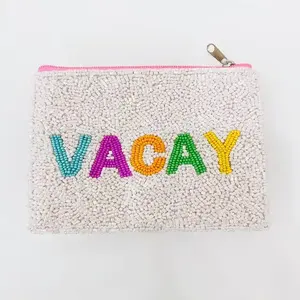 Handmade Beaded Coin <b>Pouch</b> Detachable Ring Popular Vintage Lady's Fashionable Women's Clutch <b>Money</b> Storage for Cards Games Day - Product Image 2