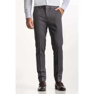 Pantalón de Vestir MN-TR-FM23-023 de Lana y Algodón, Corte Slim Fit con Pliegues Delanteros y Estilo Recto - Product Image 1