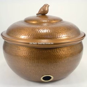 Maceta de Metal de Latón con Recubrimiento de Polvo Negro Ecológico, con Forma Personalizada para Jardín y Hogar, para Plantas y Cultivos - Product Image 1