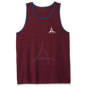 Camiseta sin Mangas para Hombre de Color Sólido Personalizada al por Mayor - Ropa Deportiva Informal de Punto Transpirable con Función de Secado Rápido - Product Image 1