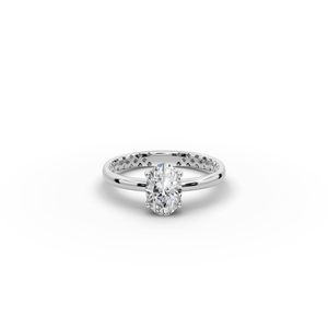 Anillo Solitario con Diamante Ovalado Cultivado en Laboratorio de 1.00 Quilates - Product Image 6
