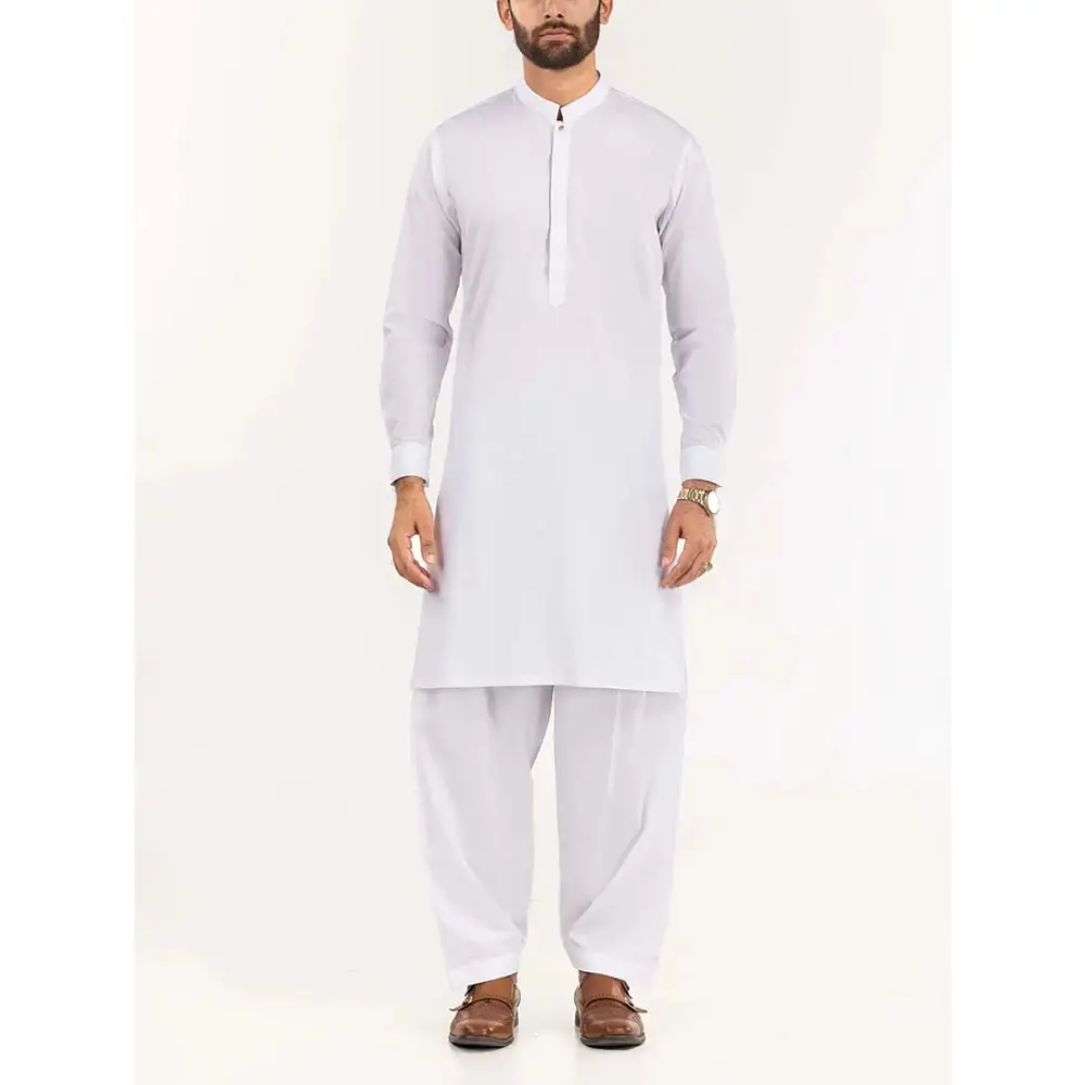 Toptan fabrika doğrudan tedarikçi pakistan müslüman Shalwar Kameez elbise/2024 düşük fiyat erkek Shalwar Kameez Suit