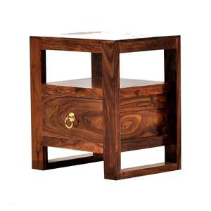 Mesa con Cajones de Madera con Tiradores Metálicos, Mesa Compacta con Cajones de Madera para Espacios Pequeños, Muebles Decorativos de Lujo para el Hogar a Bajo Costo - Product Image 2