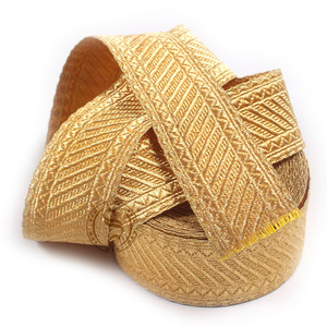 Golden 6-50mm Bullion Braid Cinta de encaje brillante Uniforme de infantería para mangas y accesorios a precios asequibles - Product Image 1