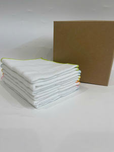 Serviette de cuisine tissée réutilisable 25*35cm à séchage rapide hypoallergénique à faible quantité minimale de commande OEM ODM écologique 100% coton couleur unie - Product Image 6