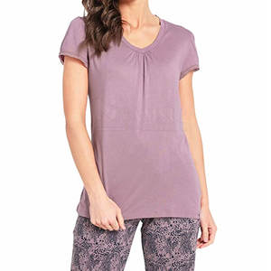 Summer Wear Outdoor Use Women T Shirts Easy Wear Soft Fabric Women T Shirts Best Selling Women T Shirt - Product Image 1