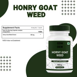 Cápsulas de Extracto de Hierba de Cabra en Celo OEM ODM, 500 mg, 90 Unidades, Suministro de Cápsulas de Hierba de Cabra en Celo de Marca Privada - Product Image 2