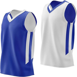 Maillot de basketball personnalisé, broderie, vêtements de sport d'extérieur, culture hip-hop, bleu, respirant, grande taille, séchage rapide - Product Image 3