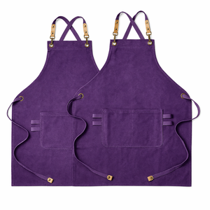 Premium Canvas Heavy Duty Oil-Resistant Reusable Bib Gardening Milk Tea Restaurant <b>Kitchen</b> Cooking Adjustable Waist Multiple - Product Image 2