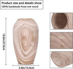 Vase de sol en bois moderne de qualité supérieure, écologique, personnalisable, décoratif pour le salon, la chambre à coucher, le bureau, idée cadeau parfaite pour - Product Image 6