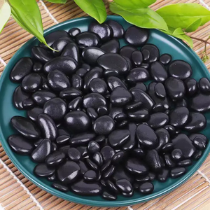 หินขัดเงา shungite ทัมเบิ้ลคริสตัลอัญมณีธรรมชาติล้างออกพลังงานเชิงลบรากจักระ - Product Image 3