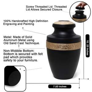 Urnas de Cremación de Metal Premium Únicas para Cenizas Humanas, Fabricante Indio, Precio al por Mayor - Product Image 5