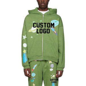 2024 mejor venta al por mayor de invierno 100% algodón hombres chándal acampanado logotipo personalizado lavado ácido pantalones de chándal acampanados - Product Image 6