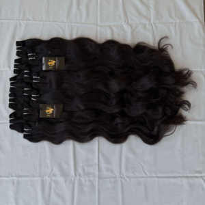 Pelo de visón de grado 11A de alta calidad, cutícula virgen alineada, paquete de pelo de templo indio, onda Natural, precio al por mayor, crudo sin procesar - Product Image 6