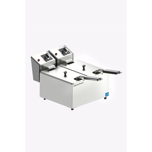 Friteuse électrique carrée en métal 3+3 L 1800W - Product Image 1