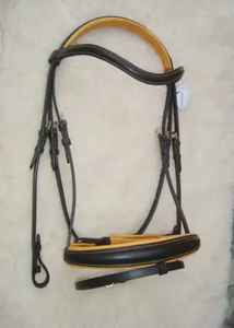 Bride à licou en cuir de cheval Bride à cheval en cuir véritable Bride à cheval en cuir véritable Bride classique en cuir à vendre Vente en gros anglaise - Product Image 3