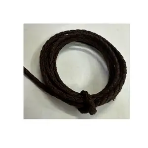 Cowhide Leather Cord, Leather Jewelry Cord, Sky Blue, Size: about