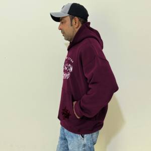 Bonne qualité 500gsm poids lourd 100% coton pull à capuche hommes goutte épaule lourd surdimensionné mâle tricoté à capuche pour garçons - Product Image 2