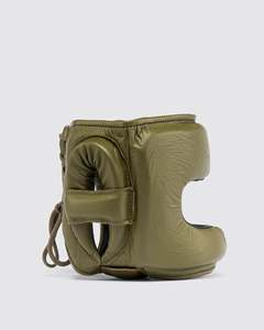 Fabricación personalizada de alta calidad Venta caliente de cuero genuino Competencia profesional Boxeo Head Guard Full Face Head Guard - Product Image 3