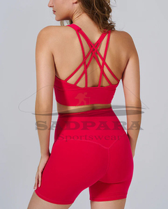 Ensemble de yoga en coton sans couture deux pièces vêtements de fitness tenues de sport vêtements de yoga vêtements de sport pour femmes - Product Image 2