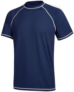 Summer Men Large Size UPF 50+ <b>T</b>-<b>Shirts</b> Beach Sports Surf <b>Shirt</b> Short Sleeve Quick Dry Breathable Sportswear Outdoor <b>Swimming</b> Top - Product Image 3