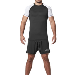 Mma Men Rash Guard à manches longues, imprimé sur mesure à manches courtes pour hommes Sportswear All Sessions Adultes - Product Image 2