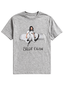 เสื้อยืดลำลองแฟชั่นฤดูร้อนสำหรับผู้ชายและผู้หญิง ลายพิมพ์ We All Fall Asleep ผ้าฝ้าย 100% สไตล์เรโทรทรงหลวมโอเวอร์ไซส์ - Product Image 1