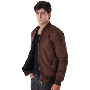 Veste bomber pour homme, personnalisée OEM, imperméable, fermeture éclair sur le devant, logo, haute qualité, coupe-vent, séchage rapide, respirante, pour l'extérieur - Product Image 6