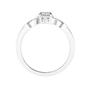 Anillo de compromiso de corte Marquesa de 1.50CT, anillo de oro blanco Vintage para mujer, anillo de diamante único, boda, promesa nupcial, regalo de aniversario - Product Image 6