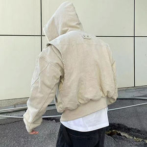 Sweat à capuche zippé quart, col montant personnalisé, en polaire, pour un usage décontracté et les marques de sport, Outfitize - Product Image 2