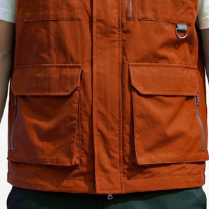 Chaleco cortavientos transpirable para hombre, último modelo, más vendido, sin mangas, con cuello alto y cremallera, hecho en Pakistán. - Product Image 5