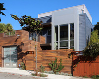 Panneau de porte de garage en aluminium composite sans cadre Alucobond Marble 3D