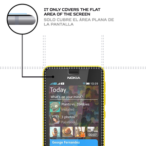 Protector de Pantalla ANTISHOCK para Nokia Asha 501, Accesorio Premium para una Protección Móvil Mejorada - Product Image 3