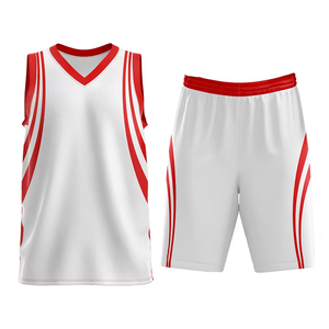 Dernier modèle d'uniforme de basket-ball en polyester de l'équipe personnalisée uniforme de basket-ball à séchage rapide vêtements pour adultes ensemble d'uniformes de basket-ball - Product Image 1