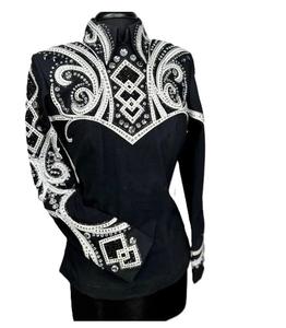 Chemise d'équitation Western Showmanship Premium Tenue équestre sur mesure pour femmes pour la compétition de concours équestre Formation professionnelle - Product Image 1