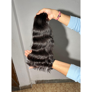 100% paquets de temple non transformés de cheveux indiens bruts de vague naturelle vierge avec des extrémités épaisses brillance naturelle et texture fluide douce - Product Image 5