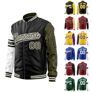 Service OEM Blouson bombardier de baseball brodé de haute qualité pour hommes personnalisé - Product Image 6