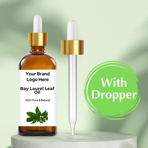 Aceite esencial de hoja de laurel de Laurel orgánico Premium (Laurus Nobilis) Cuidado de la piel del cuerpo Paquete de caja de cuidado de la salud Etiqueta privada pura OEM - Product Image 2